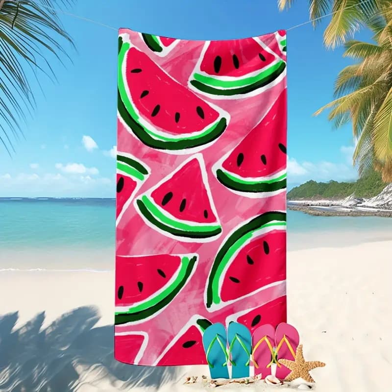 Cross-border beach towels, quick-drying and absorbent, microfiber digitally printed bath towels, adult size, Amazon.