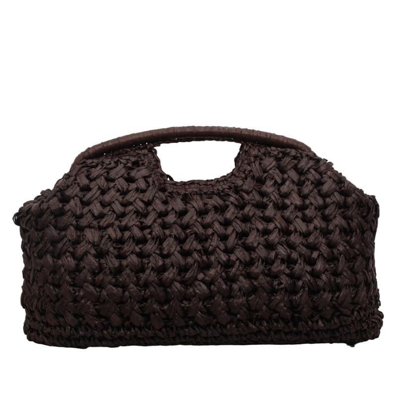 Unique Artistic Straw Handbag for Women 2026 Summer New Large Capacity Vacation Woven Shell Bag