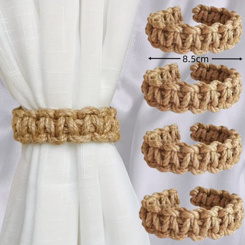 Nordic Style Hemp Rope Curtain Tie Back Handwoven Cotton Rope Tie Back Versatile Back Tie Amazon Cross-border Hot Seller