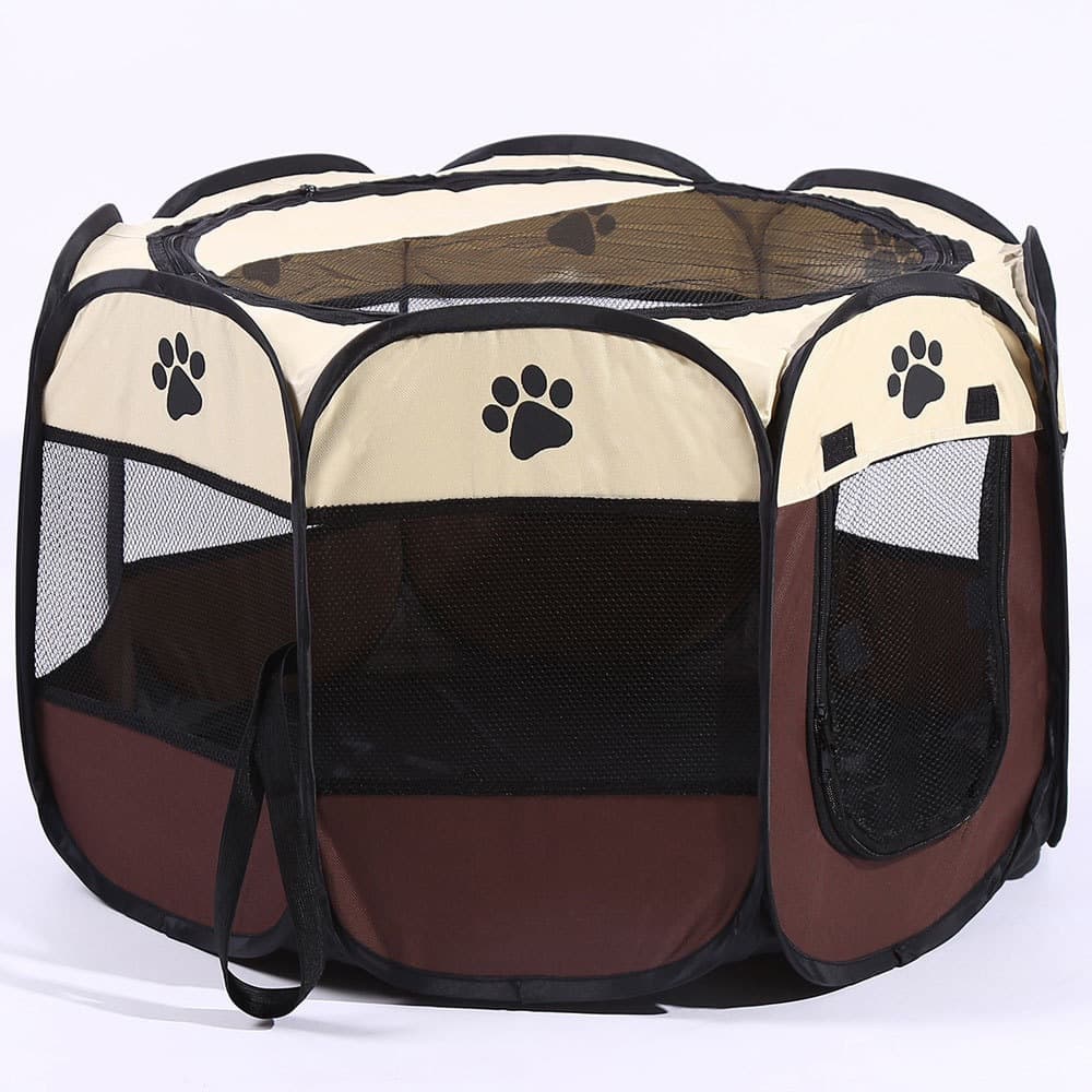 Cat birthing room, mother cat delivery bag, driver-friendly enclosed cat and dog kennel tent, pet octagonal cage fence, cat bed