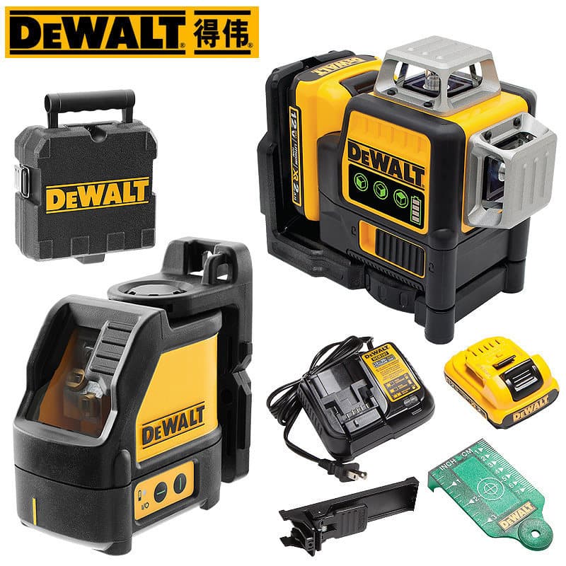 Dewalt Laser Level Green Light Line Projector Dw088Cg Installation Automatic Leveling Cross Line Instrument