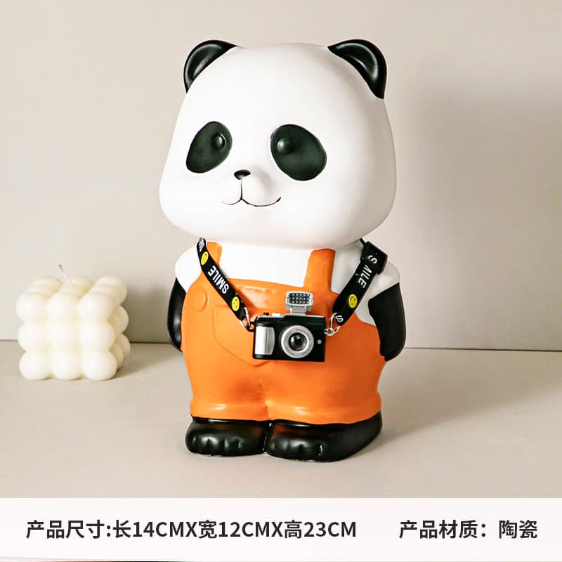 Violent Bear Piggy Bank Cartoon Creative Modern Living Room Internet Celebrity Decoration Simple Home TV Cabinet Ceramic Ornament