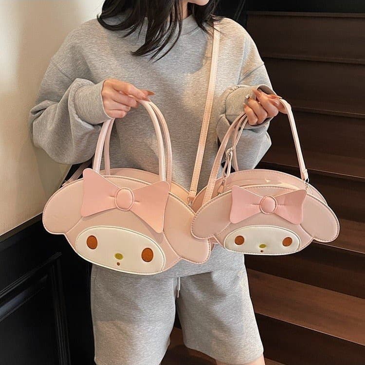 Japanese-style cute cartoon Melody handbag crossbody bag large capacity student backpack shoulder bag