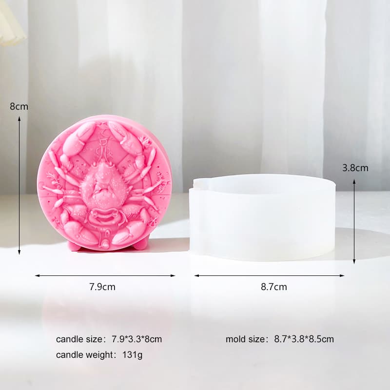 New Zodiac Relief Candle Silicone Mold Virgo Candle Aromatherapy Taurus Cake Mold Cross-Border Hot Sale
