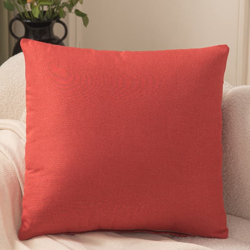 Double-Sided Solid Office Throw Pillow Cover, Minimalist Cushion for Sofa, Insert Not Included