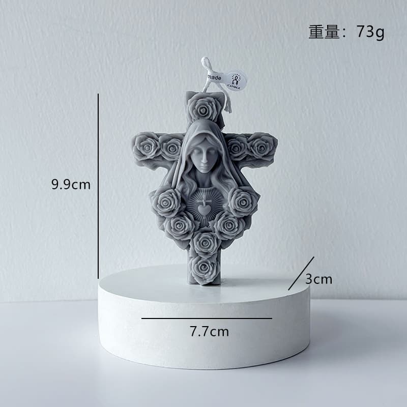 Easter Cross Head Aromatherapy Candle Party Arrangement Geometric Art Candle Festival Ornament Candle
