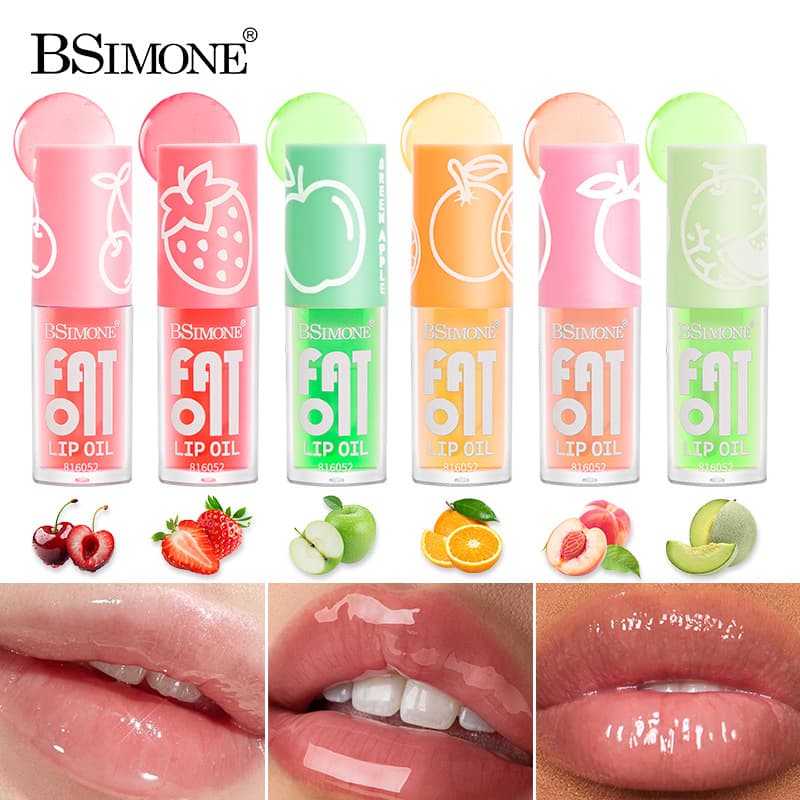 Water Light Moisturizing 6 Colors Fruit Flavor Lip Oil Moisturizing Dead Skin Remover Soothing Lip Balm Lip Gloss Wholesale