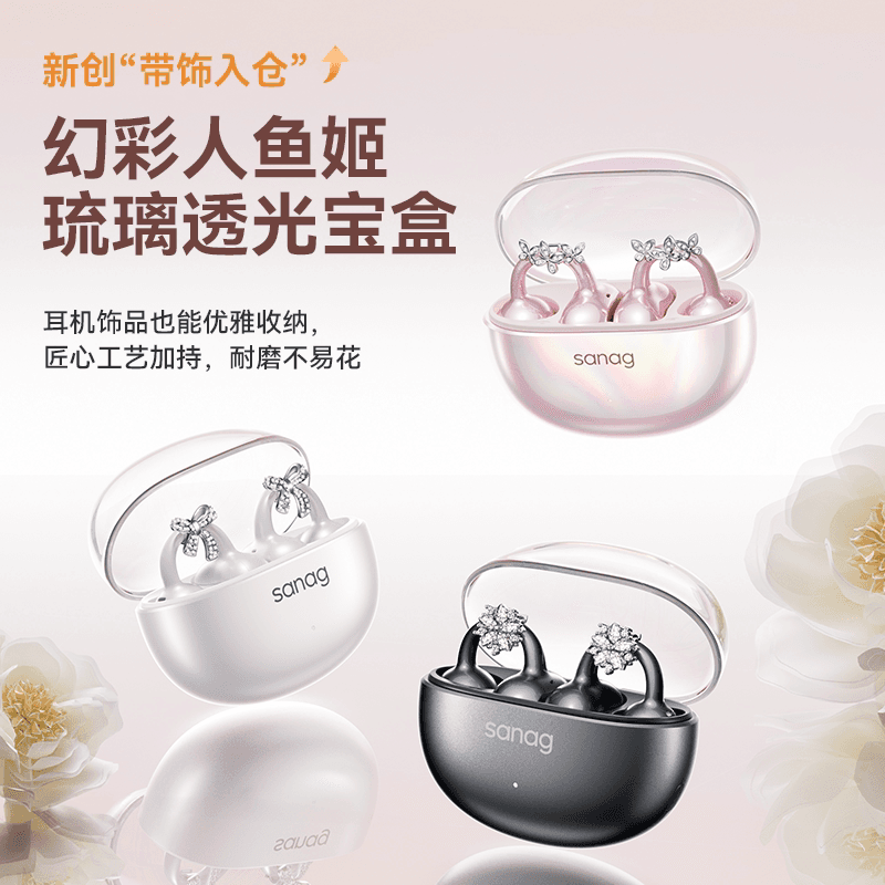 Sena S6S Nova Bluetooth Earphones Clip-On 2026 New AI Air Conduction Earphones