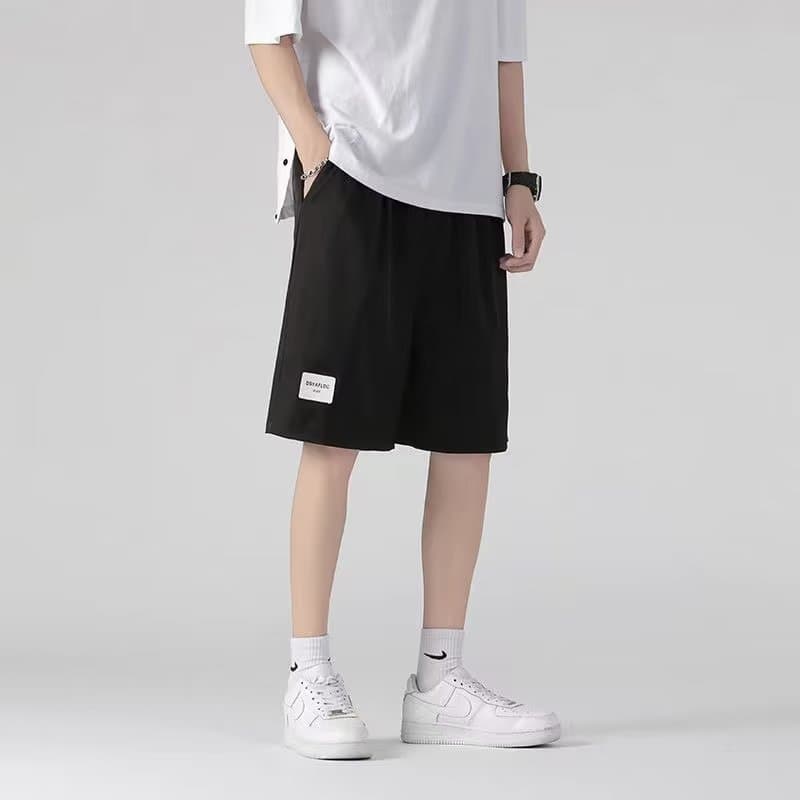 Summer Thin Ice Silk American Street Style Loose Casual Basketball Shorts Men