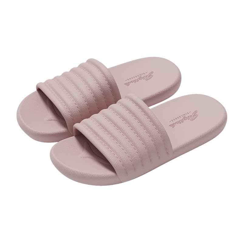 Classic Striped Women's Slippers Summer Home Indoor Bathroom Shower Anti-Slip EVA Soft Sole Comfort Slippers Men