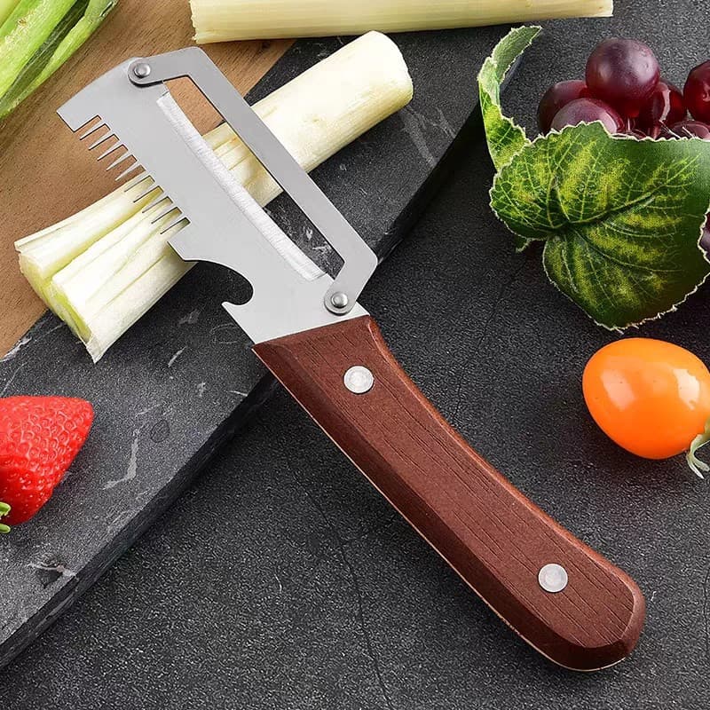 [TikTok Viral Item] Multifunctional Household Onion Cutter and Bottle Opener, Kitchen Slicer and Bottle Opener, 2-in-1 Onion Slicer and Peeler