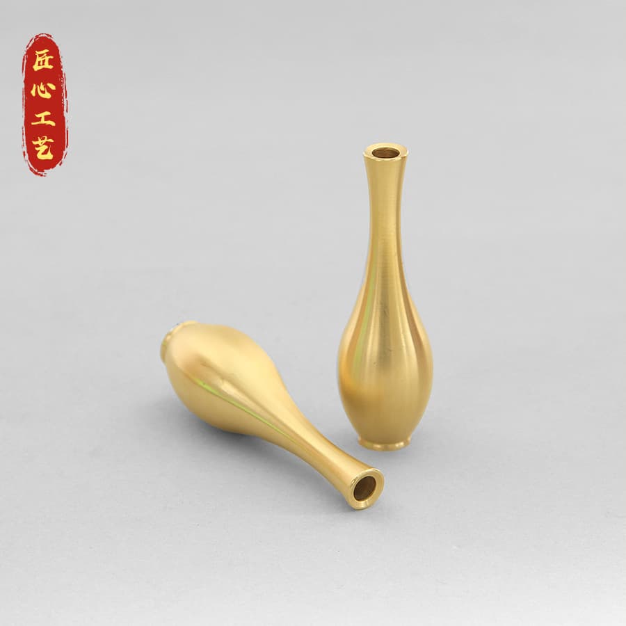 Pure copper vase incense thread incense incense pure copper ornaments sandalwood holder base incense holder office porch decoration