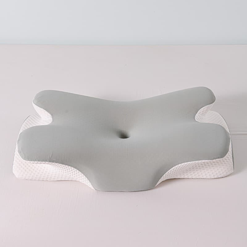 Butterfly Pillow for Cervical Spine Support, Sleep Aid Pillow Core, Single Adult Sleeping Pillow for Side Sleeping, Memory Foam Pillow for Lying Flat
