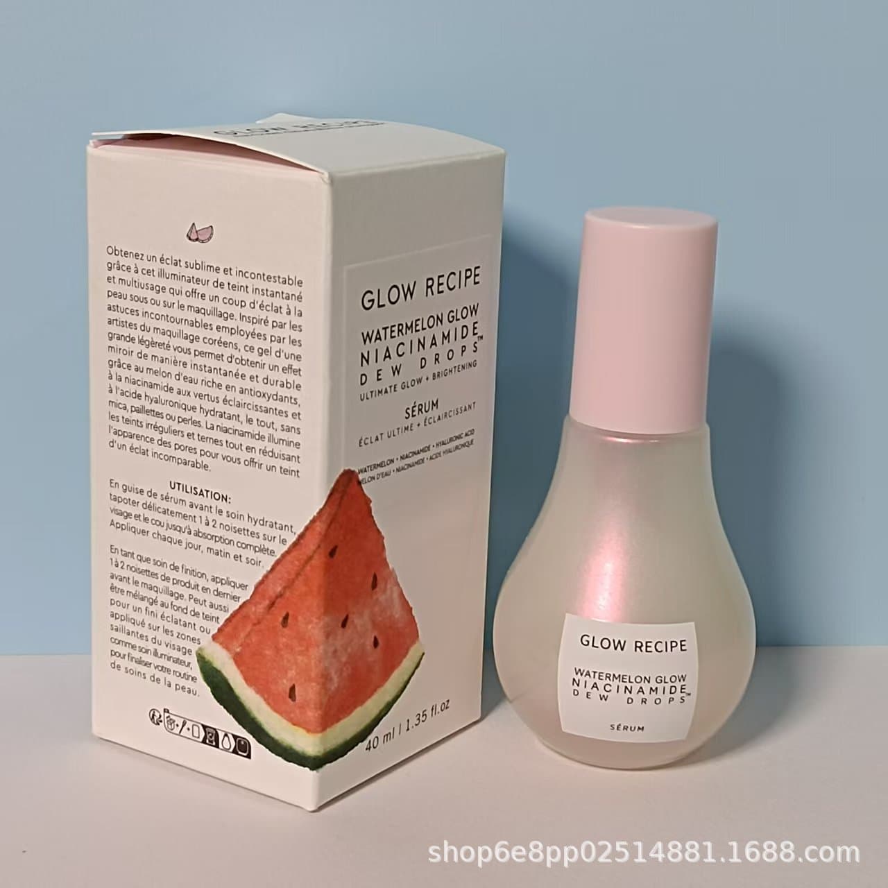 Cross-border Hot Product Glow Recipe Watermelon Niacinamide Brightening Serum 40ml Pre-makeup