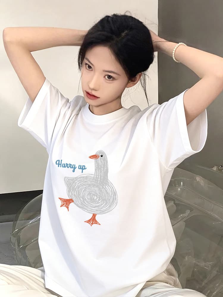 Black Pure Cotton Short Sleeve T-Shirt for Women 2026 New Summer High-End European Style Oversized Top