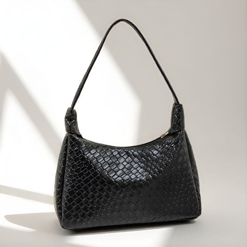 Japanese and Korean style compact handbag, fashionable and unique diamond woven shoulder bag, versatile women's crossbody bag, phone case