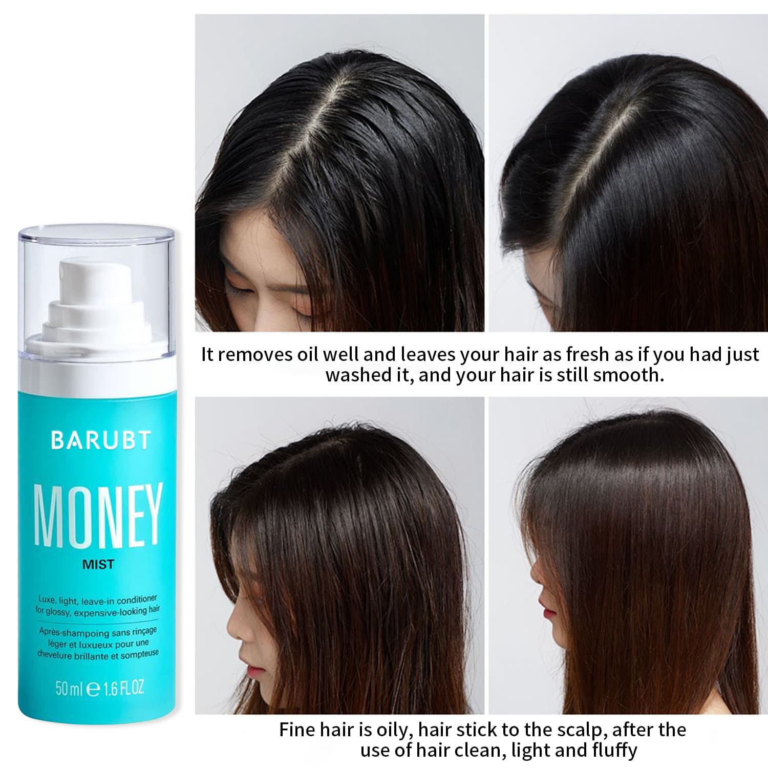 Leave-In Conditioner Smooth Ends Anti-Frizz Silky Hair Conditioner
