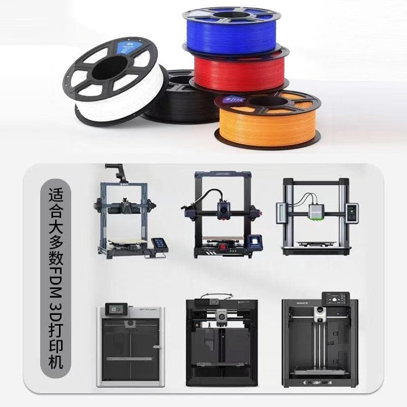 Keleidi 3D Printing Filament PETG Transparent Color, 1.75mm, Neatly Wound, 1kg, High Precision for Printers