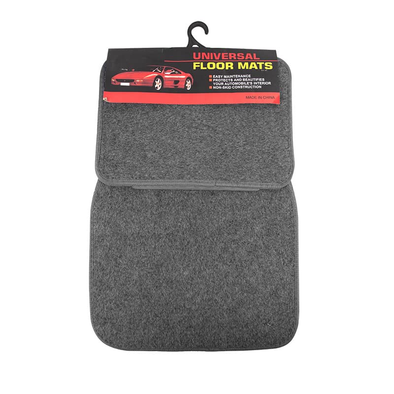 Car Floor Mats with Custom Logo PVC Velour Carpet Universal Fit