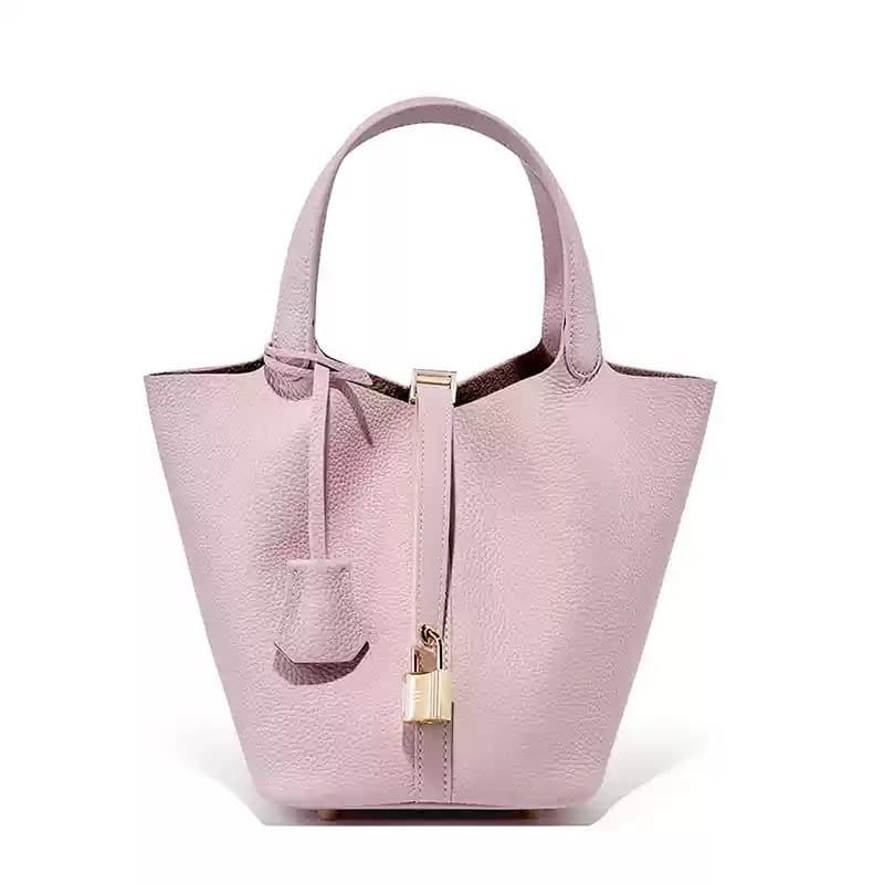 2025 New Style Bucket Bag/Vegetable Basket Women's Handbag Genuine Leather Tote Bag/Mommy Bag/Bridal/Wedding Bag with High-End Feel