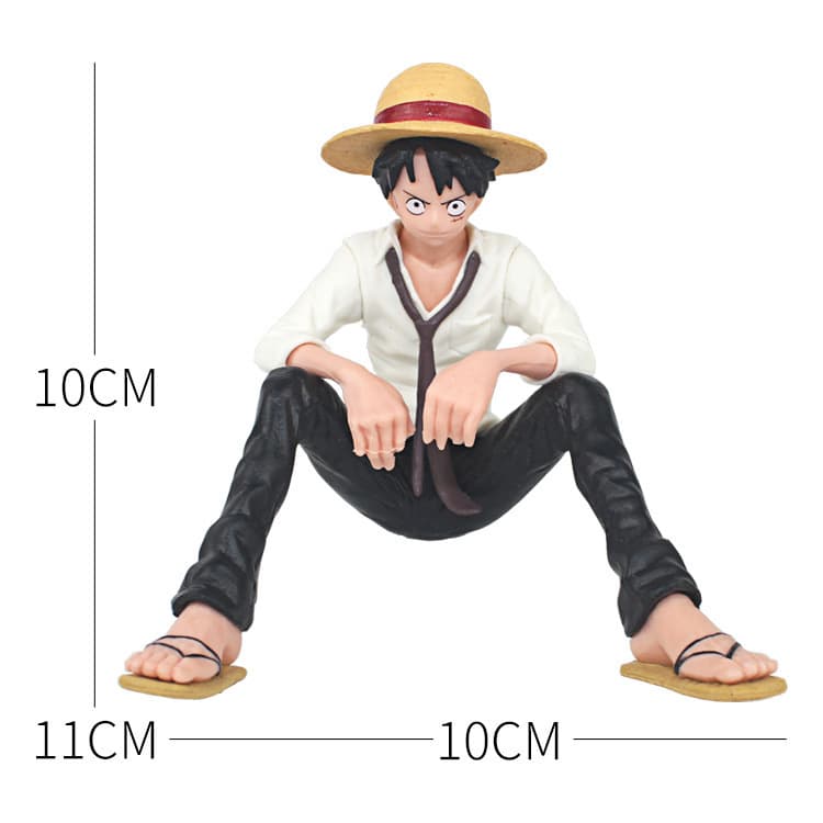Trendy Car Ornament Luffy Anime Figure, Creative Dashboard Decor for Men, Personality Interior Accessory
