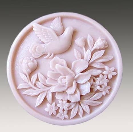 S013 / Handmade Soap Mold / Silicone Mold / Candle Mold / Soap Mold / Silicone Soap Mold / Peace Dove
