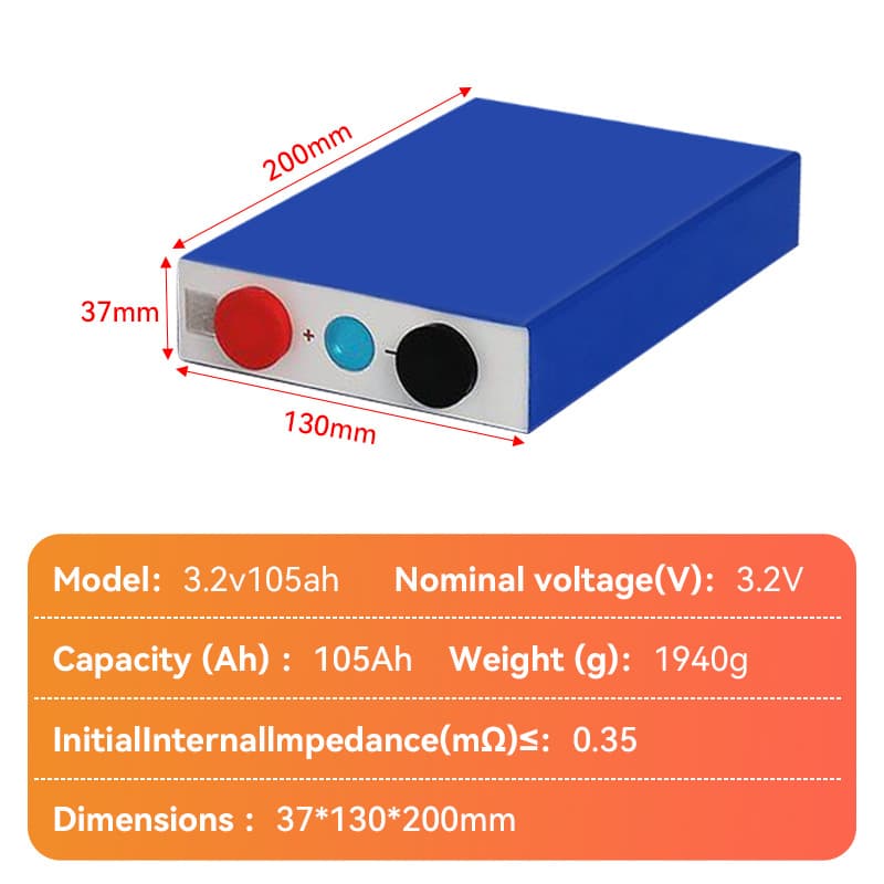 EVE 3.2V 105Ah Wiederaufladbare LiFePO4 Batterie 230Ah 280AH