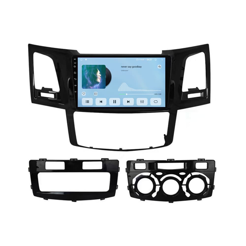 Compatible with 08-15 Toyota Hilux Android Large Screen Navigation Player Wireless Carplay