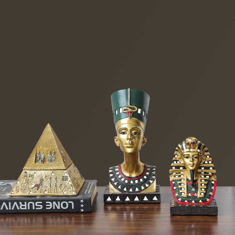 Egyptian Pharaoh Mummy Pyramid Sphinx Decorative Resin Crafts Ornaments Tourist Souvenirs