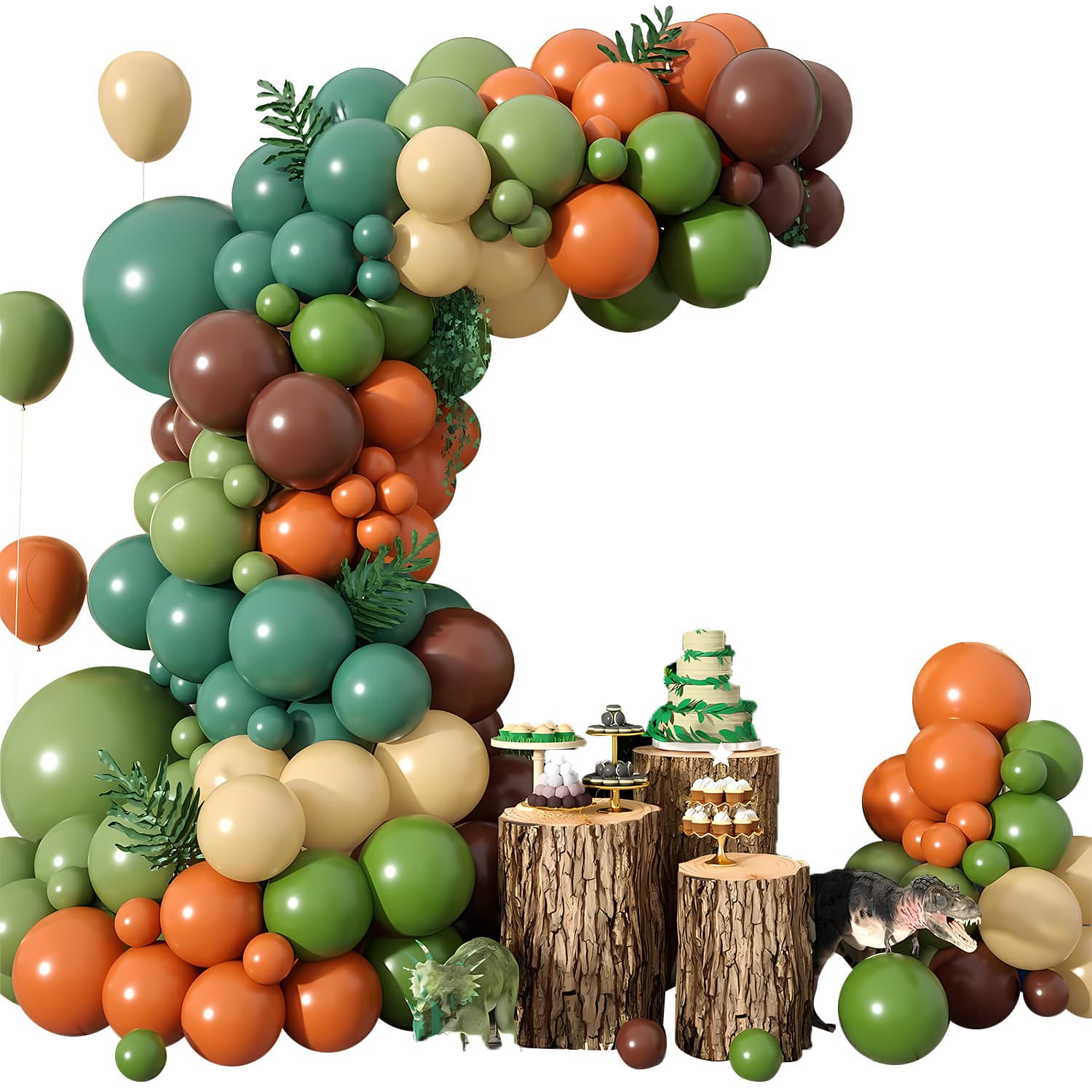 Dinosaur Theme Birthday Party Decoration Kit for Boys Girls Baby Kids Scene Setup