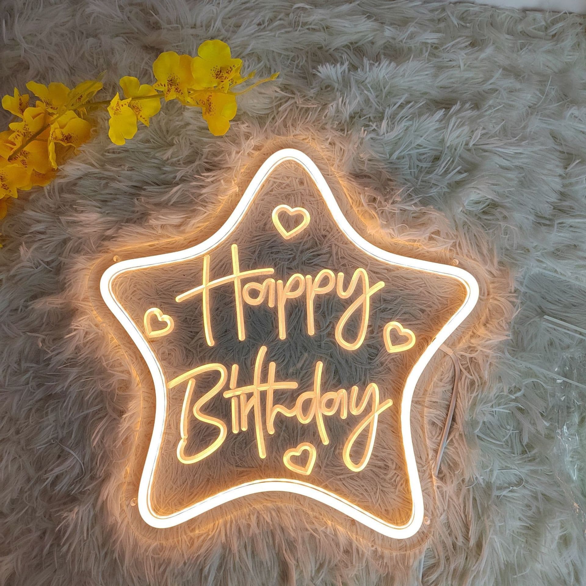 New Cross-border LED Light Relief Neon Glowing Transparent Acrylic Dimmable Sign Furniture Decorative Light