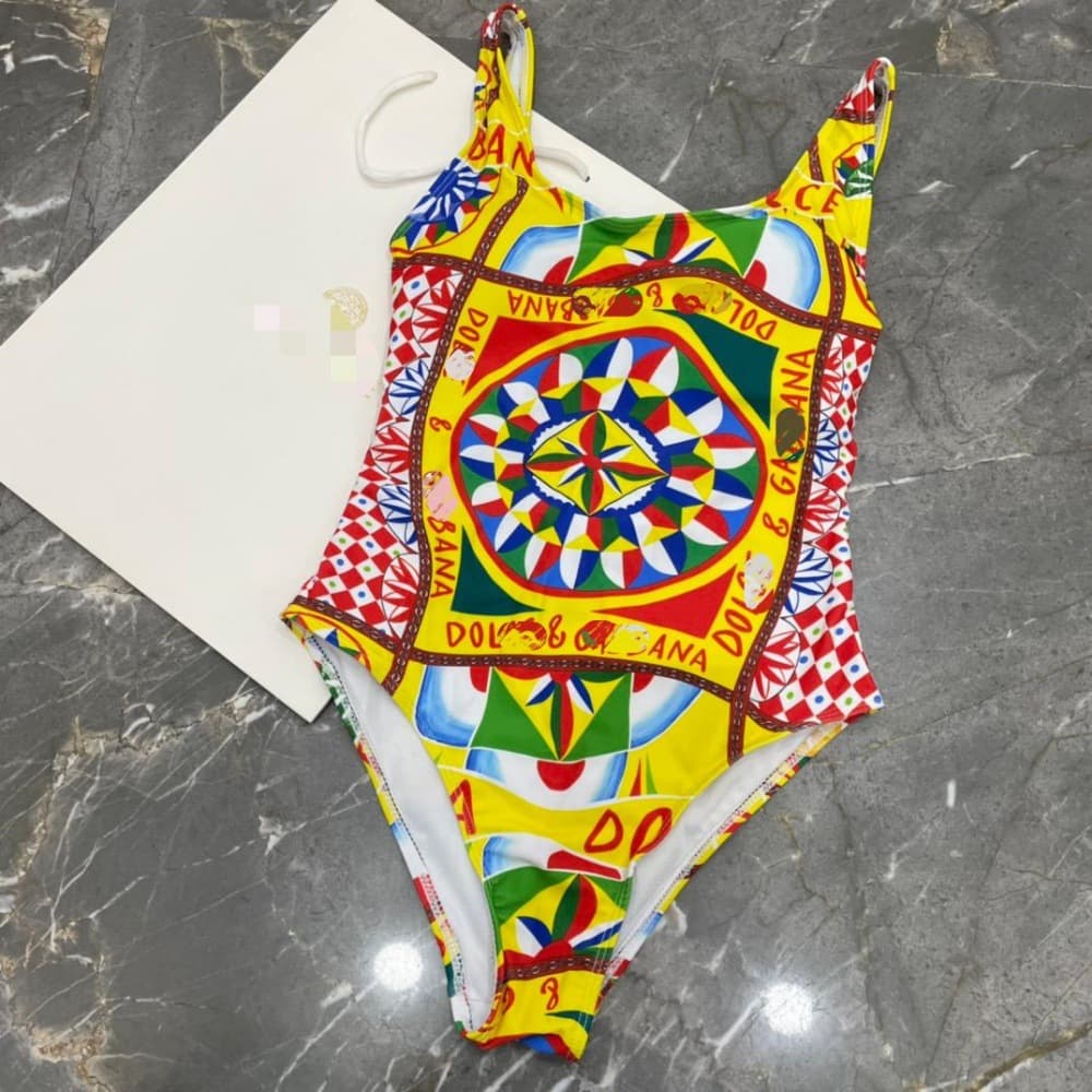 Sleeveless Retro Halter One Piece Swimsuit