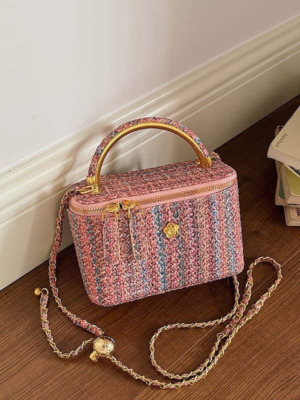 2026 New Luxury High-Face-Value Chanel-Style Korean Bag, Versatile Single Shoulder Crossbody Box Bag