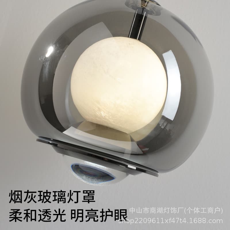 Cross-Border 2026 Bedroom Bedside Pendant Light Italian High-End Creative Atmosphere Hallway Adjustable Small Pendant Lamp