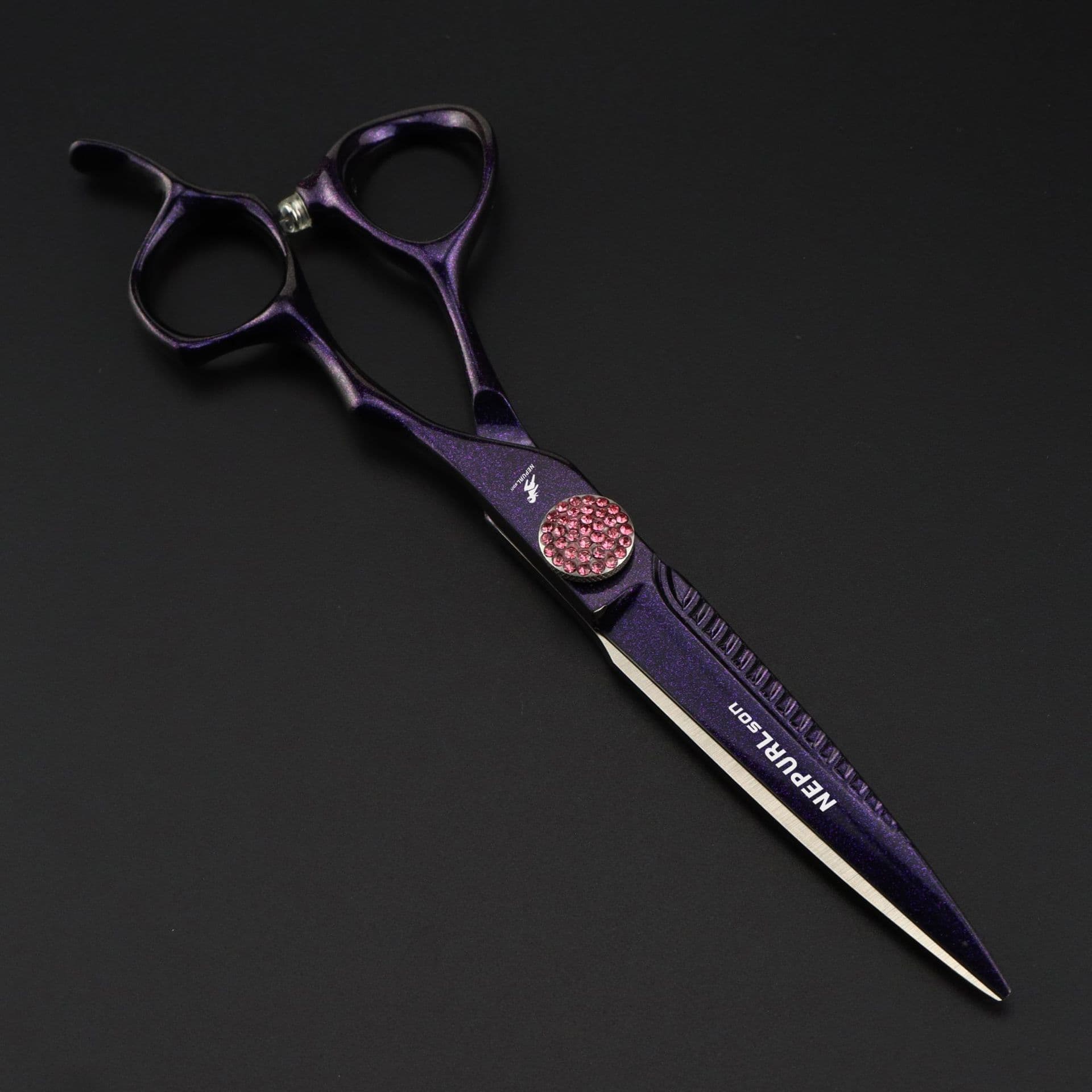 Gold Dragon Head Cover Naipusen Hair Scissors Straight Shear Thinning Shear Salon Professional Export Hot