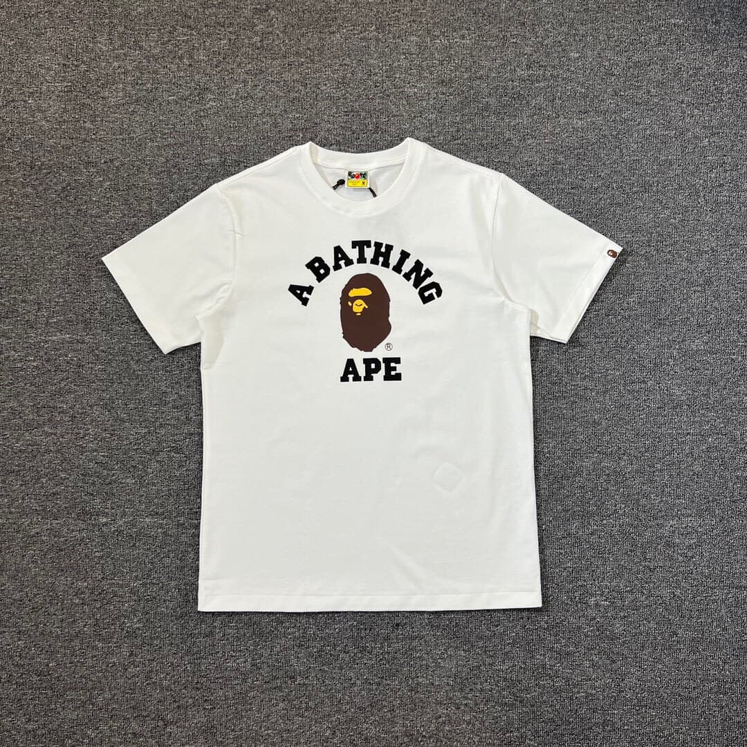 B Classic Series Camo Letter Print T-Shirt Unisex Casual