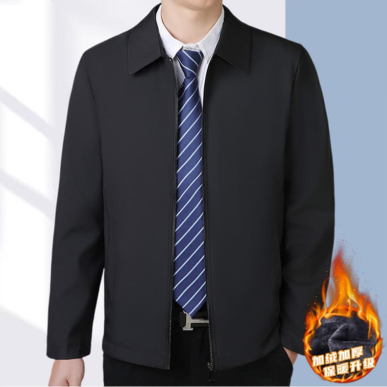 Pierre Dad Jacket Men's Business Casual Top Executive Cadre Middle-Aged and Elderly Autumn 2025 New Style