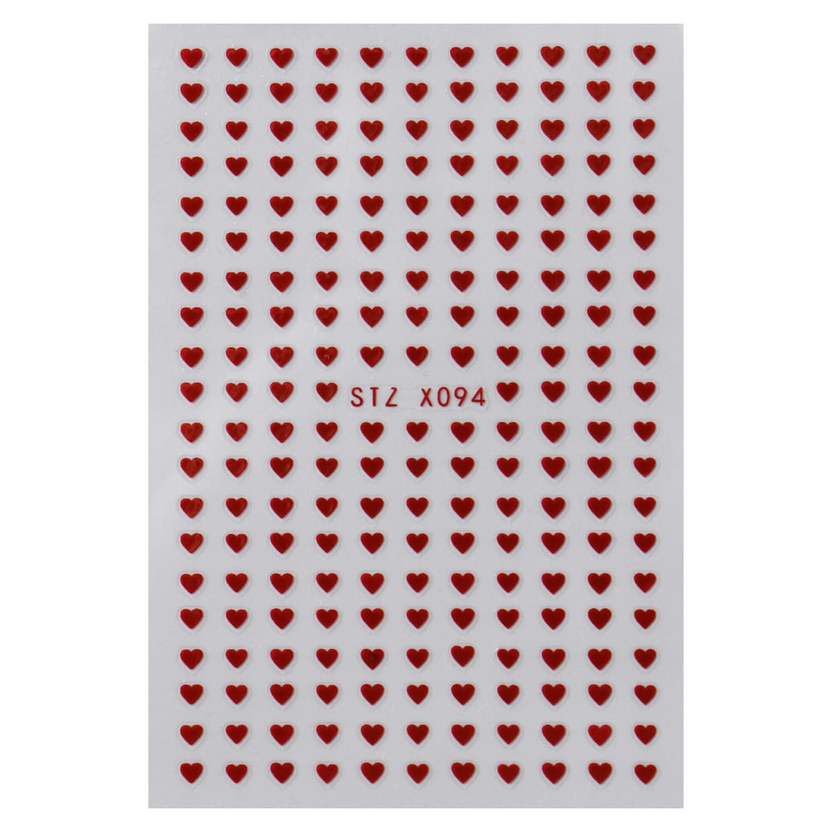 FULL BEAUTY Mini Heart Hollow Pink Heart Nail Stickers