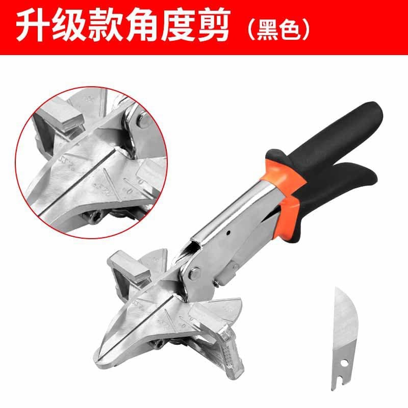 Cable Duct Angle Cutter Scissors for 45° and 90° Cuts, Universal Multi-Function U-Shape Edge Trimming Woodworking Clip Strip Pliers
