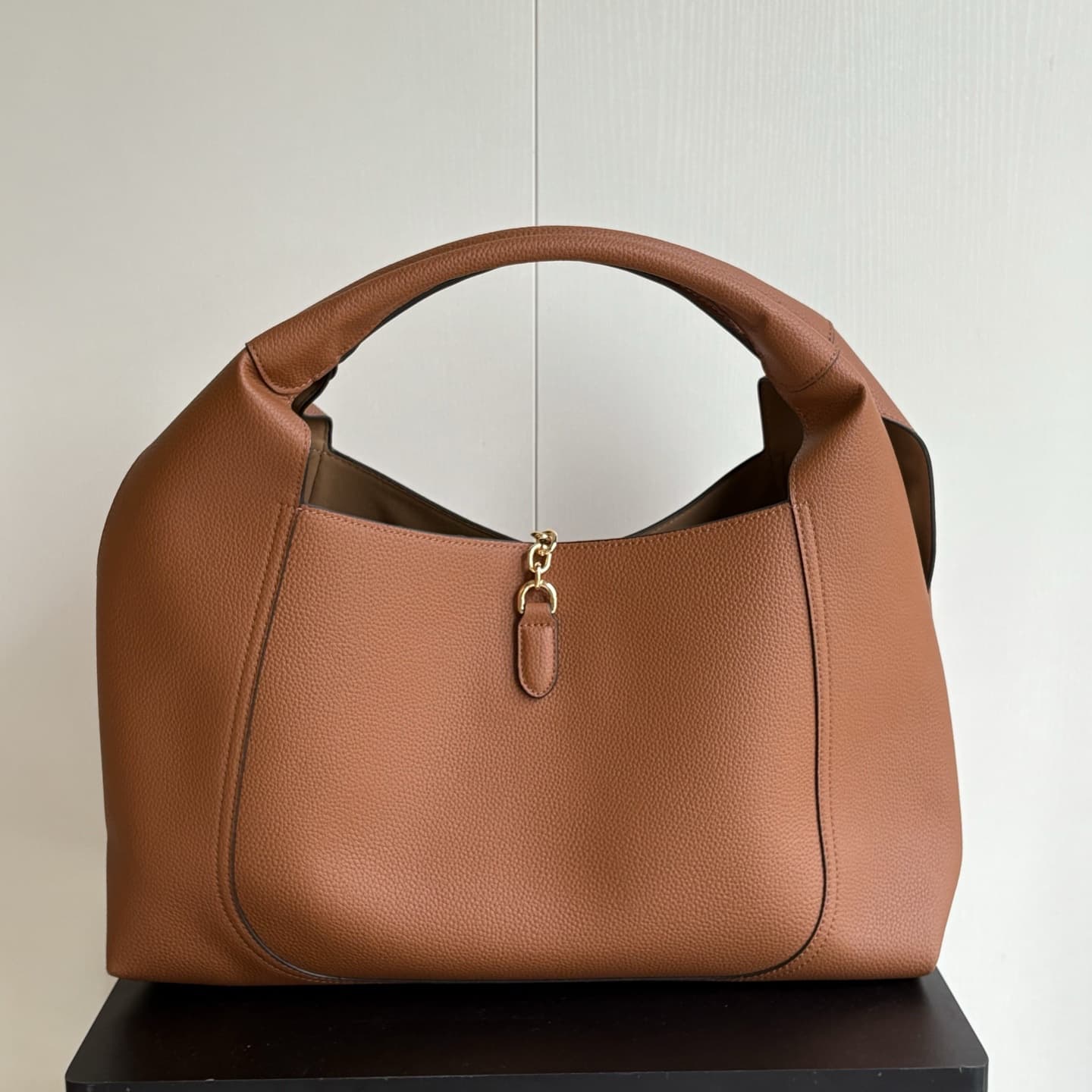 Big G Horsebit Series Large Handheld Tote Bag Half Moon Underarm Bag Handbag Premium Pebble Grain Genuine Leather