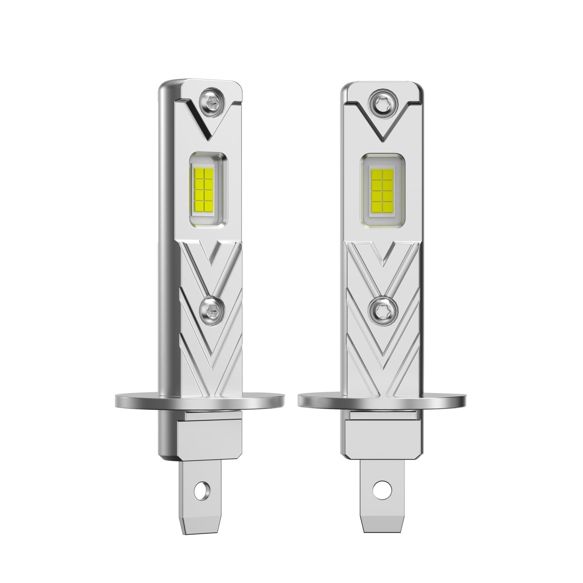 H1 Cross-Border Hot-Selling Source Factory Headlight Car Light High Brightness LED Car Light Direct Plug H1 Bulb White 6000K