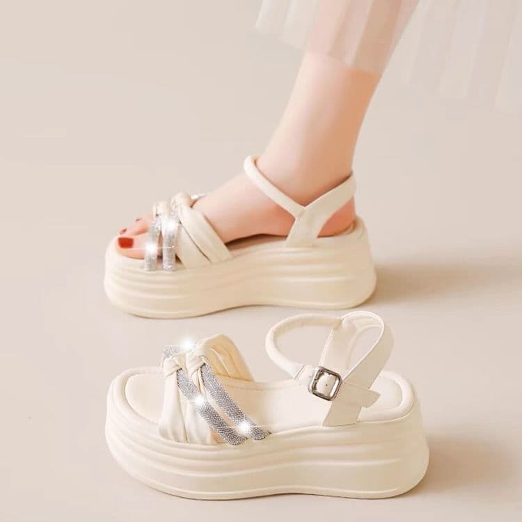 British style petite women's flattering shoes, 2026 trendy Korean style elegant soft-soled comfortable low-cut sandals