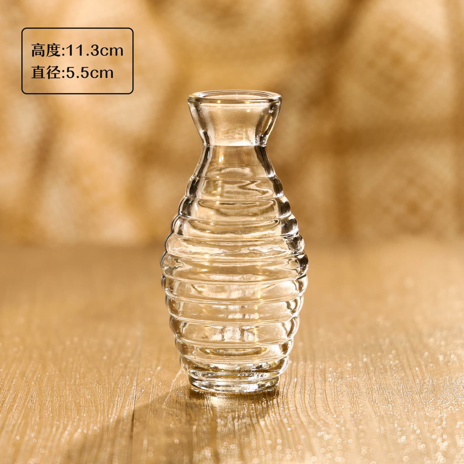 Small Glass Vase Decorative Ornament Ins Style Glass Vase Wedding Home Flower Arranger Hydroponic Plant Bottle
