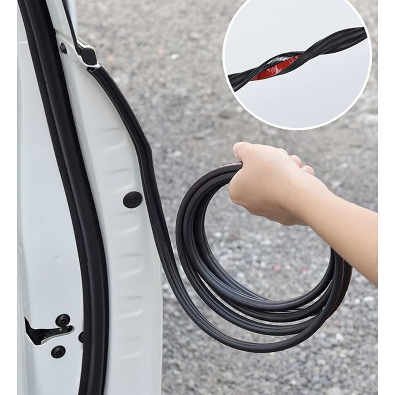 Automotive sealing strip, anti-collision and sound insulation strip, door dustproof and waterproof strip, two-in-one sealing strip, Type B anti-collision strip