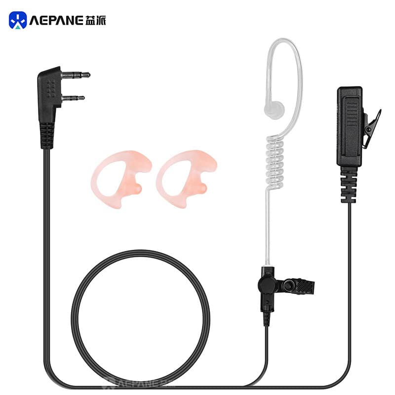 Quansheng Baofeng Two-Way Radio K-Headset Acoustic Tube Soft Ear Air Tube Earpiece PPT with Pink Bone Conduction Headset Export