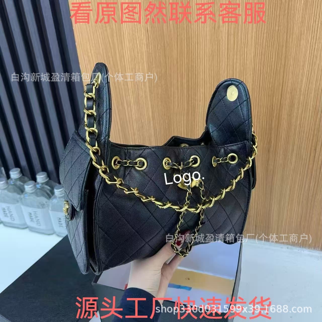 2026 New Fashion Chain Shoulder Bag, Retro Trendy Diamond Pattern Armrest Bag, Chanel-Style Caviar Crossbody Bag