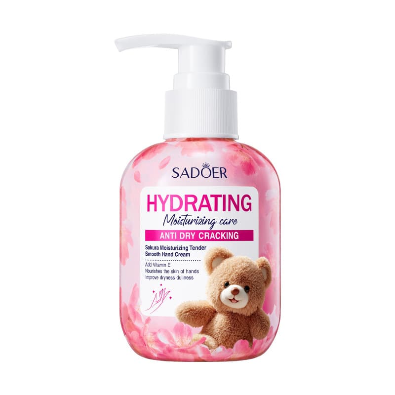 SADOER Cherry Blossom Moisturizing and Smoothing Hand Cream (Cherry Blossom Bear) (Foreign Language Version) 150g