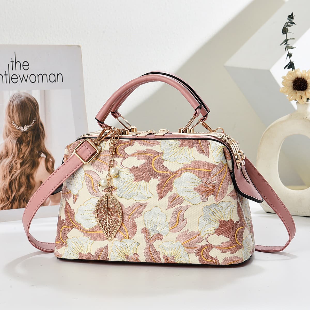 Women's Bag 2026 Retro Style Crossbody Handbag Large Capacity Chinese Style Embroidered Pillow Shoulder Tote Bag