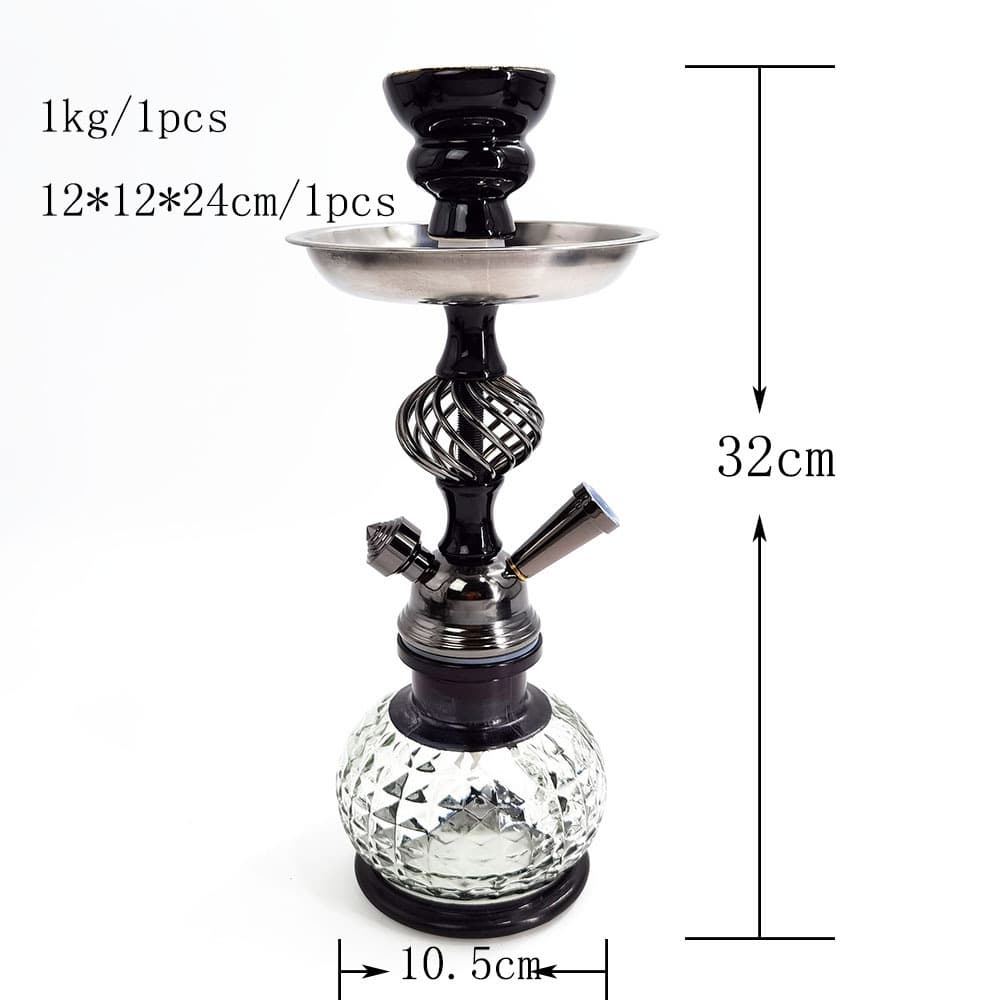 Cross-border factory direct supply of complete small hookah sets, iron hookah accessories, and mini hookahs.