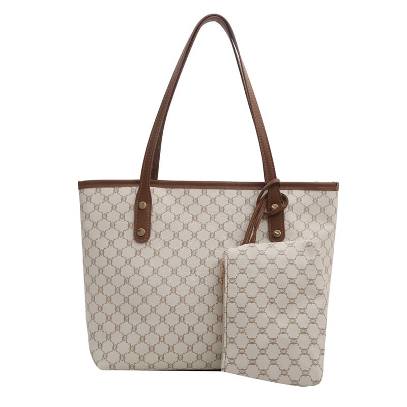 Large Capacity Tote Bag for Women Commute, Stylish and Unique 2024 New Design, Aesthetic Niche Trendy Shoulder Bag with Premium Texture